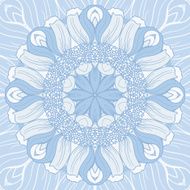 Abstract circular floral pattern N5