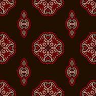 Patterned floor tile in oriental style N36