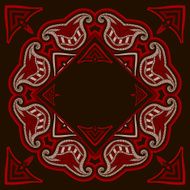 Patterned floor tile in oriental style N39