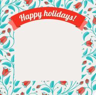 Template for greeting card or invitation N2