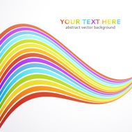 Abstract wave rainbow background Vector illustration