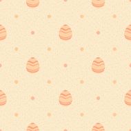 Beige polka dot pattern with ornate eggs