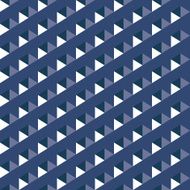seamless pattern of white and blue triangles
