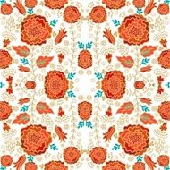 Seamless floral vector pattern in turkish style N3