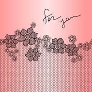 Lace floral background