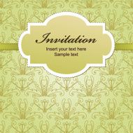 Invitation card with lace elements