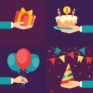 Vector birthday and party