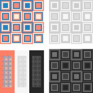 Fashion pattern with squares N2