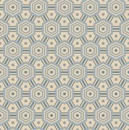 Seamless pattern with hexagons in retro colors N2