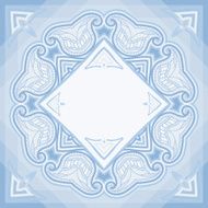 Patterned floor tile in oriental style N43