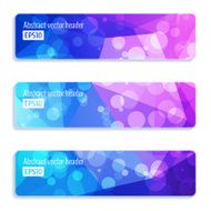 Abstract vector header banners N147