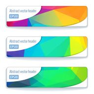 Abstract vector header banners N149