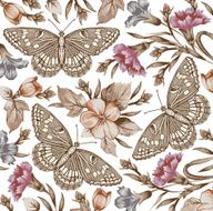 Flowers Butterflies Beautiful background with a flower ornament Bouquets