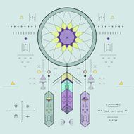 Dreamcatcher vector illustration