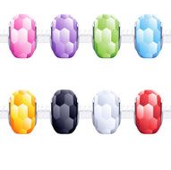 Assorted charm glass cut beads for necklace or bracelet