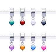 Assorted metal charm bead pendants for necklace or bracelet