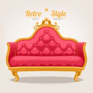retro sofa