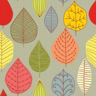 Seamless pattern with leafs N32