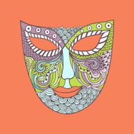 Stylized carnival mask N2