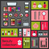 Set of cosmetics icons N2