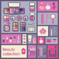 Set of cosmetics icons N3