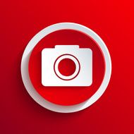 Vector red circle icon Eps10 N10