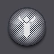 Vector app circle striped icon on gray background Eps 10 N3