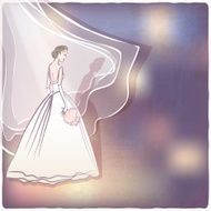 Bride in wedding dress N7