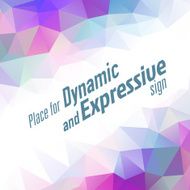 Abstract color triangle background template N10