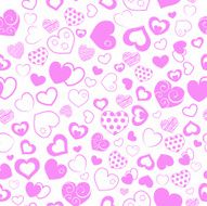 Seamless pattern of hearts N14