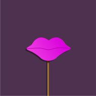 Vector party kiss background Eps10