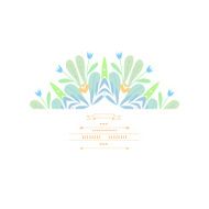 Pattern with vegetative elements Vector N4