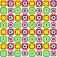 Abstract geometric circles seamless background on white N2