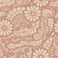 Lace seamless pattern with flowers N184