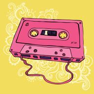 Retro Audio cassette tape