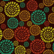 Decorative seamless texture with circle elements N2