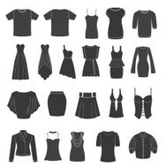 Set of women&#039;s &amp; men&#039;s clothing