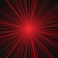 Abstract red and black stripes burst background