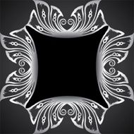 creative classic silver design background with sticker