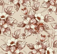 Flowers Vector Beautiful background with a flower ornament N23