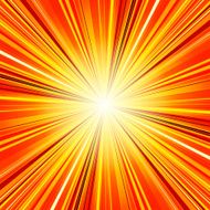 Abstract red and orange stripes burst background N2
