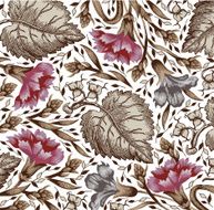 Flowers Vector Beautiful background with a flower ornament N24
