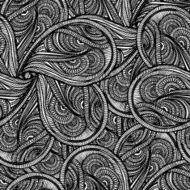 seamless textile monochrome pattern of lace N5
