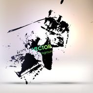 Abstract Ink Blot for Grunge Backgound N212