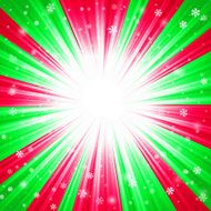 Christmas texture with shining snowflakes and rays N3