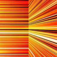 Abstract warped orange and yellow stripes