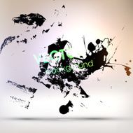 Abstract Ink Blot for Grunge Backgound N226
