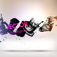 Abstract Ink Blot for Grunge Backgound N231