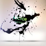 Abstract Ink Blot for Grunge Backgound N238
