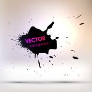 Abstract Ink Blot for Grunge Backgound N240